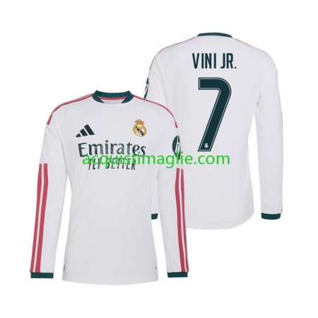 Divisa di Calcio Real Madrid Vinicius Junior 7 Prima 2026/2027 Manica Lunga